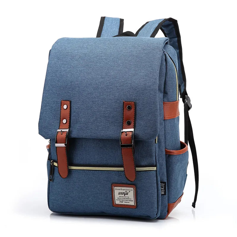 Teens Vintage Canvas Laptop Backpack