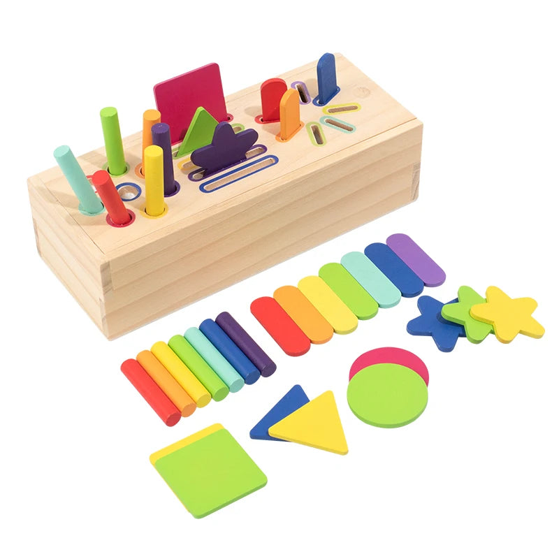 3D-Holz-Geometrie-Form-Spielzeug