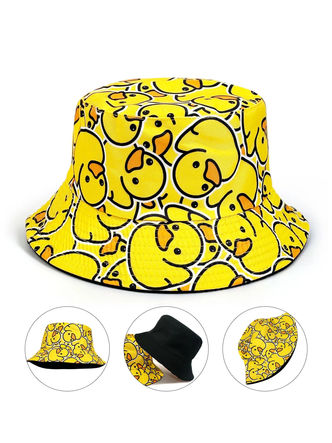 Cartoon Duck Bucket Hat