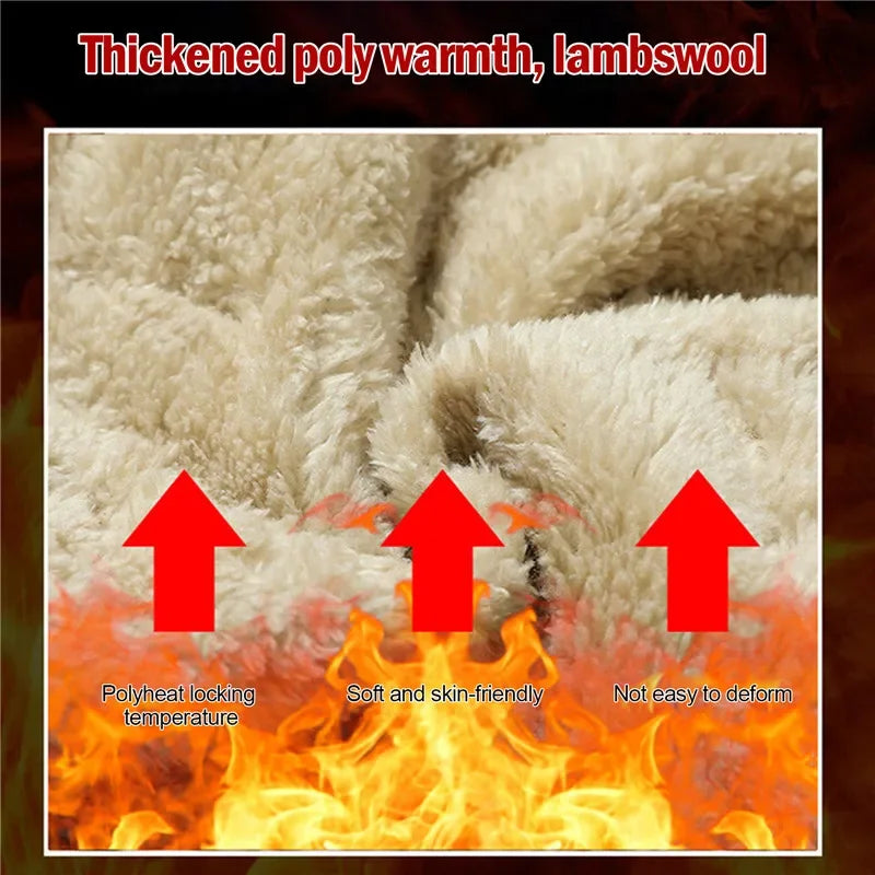 Winter Sweatwear Männer Plüsch Dicke Fleece Sweatpant Lammwolle Thermo Hosen Casual Hosen Wasserdicht Winddicht Warme Baumwolle Hosen