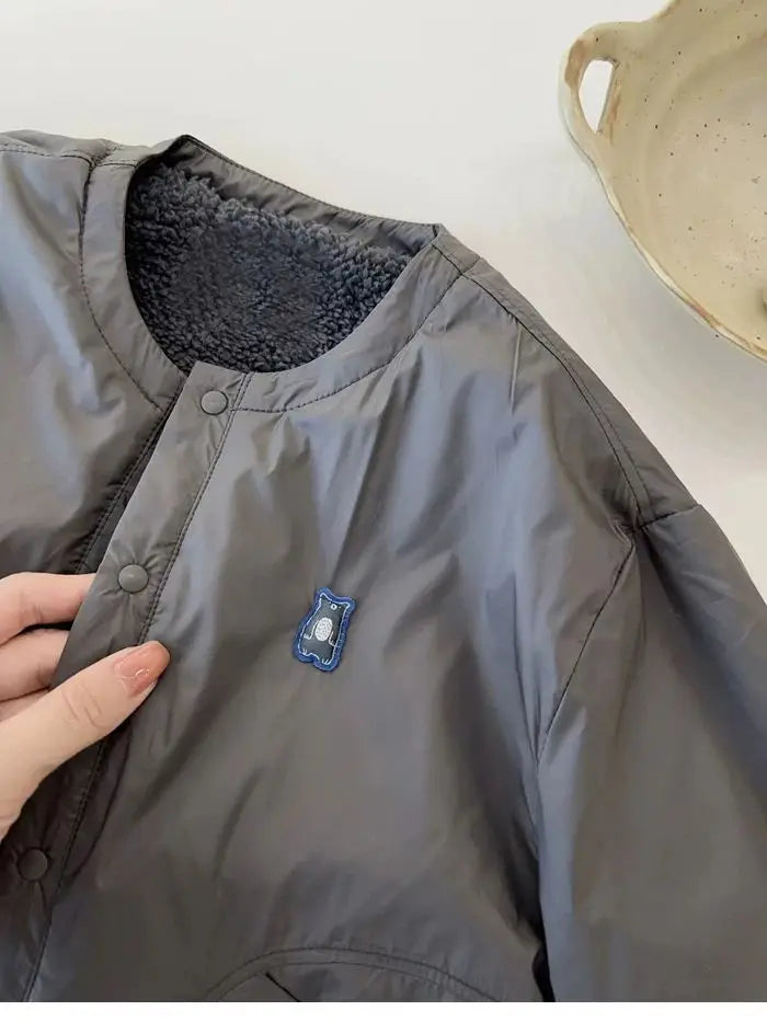 Jungen Gepolsterte Mäntel Kinder Verdickte Jacke Winter Warme Mode Oberbekleidung Kinder Herbst Neue Parkas Teen Lose Baumwolle Kleidung