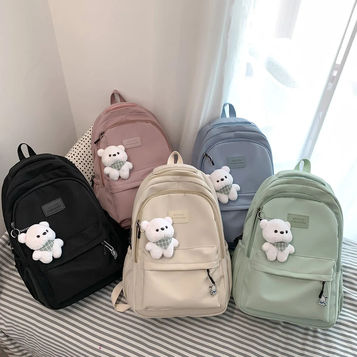 Trendy Waterproof School Backpack