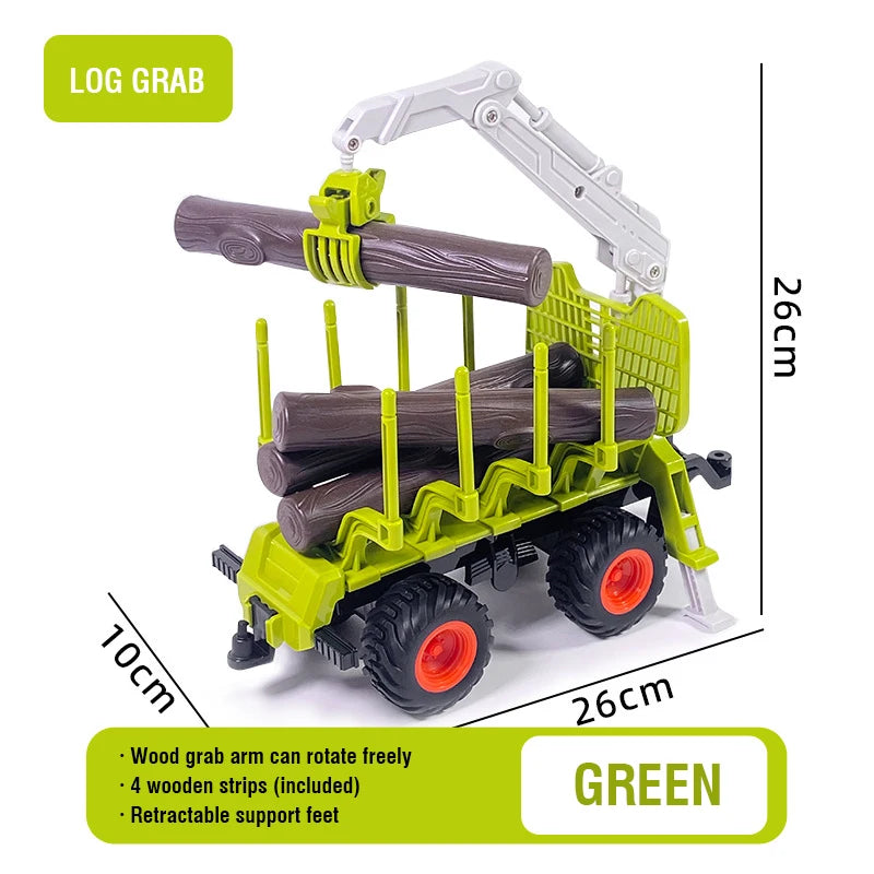 1/24 2,4G RC Bauer Auto Spielzeug Set für Kinder Fernbedienung Traktor Anhänger mit Lichtern Elektrische Bauernhof Fahrzeug Lkw kinder Geschenke