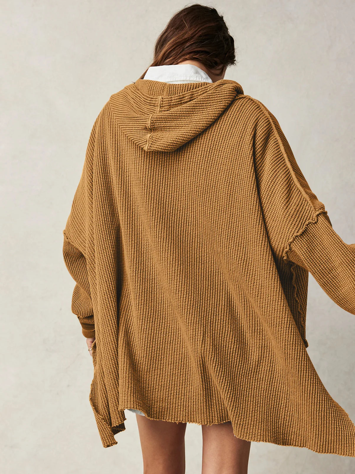 Extra große lose einfarbige Tasche modische vielseitige Pullover Pullover Herbst Mode neue Abbigliamento Donna Pull Hiver Femme