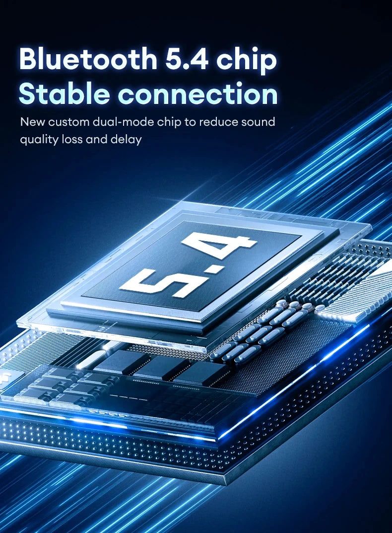 Neue Lenovo XT53 Wireless Upgrade Bluetooth 5.4 Kopfhörer LED Digital Display Wasserdichte Kopfhörer Gaming Ohrhörer mit geringer Latenz