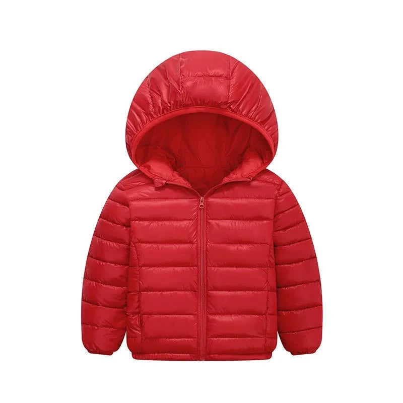 Herbst Winter Teen Jungen Mädchen wärmen Daunen jacke Kinder Baumwolle Oberbekleidung neue Mode Kapuze Reiß verschluss Mäntel 3-12 Jahre Kinder kleidung