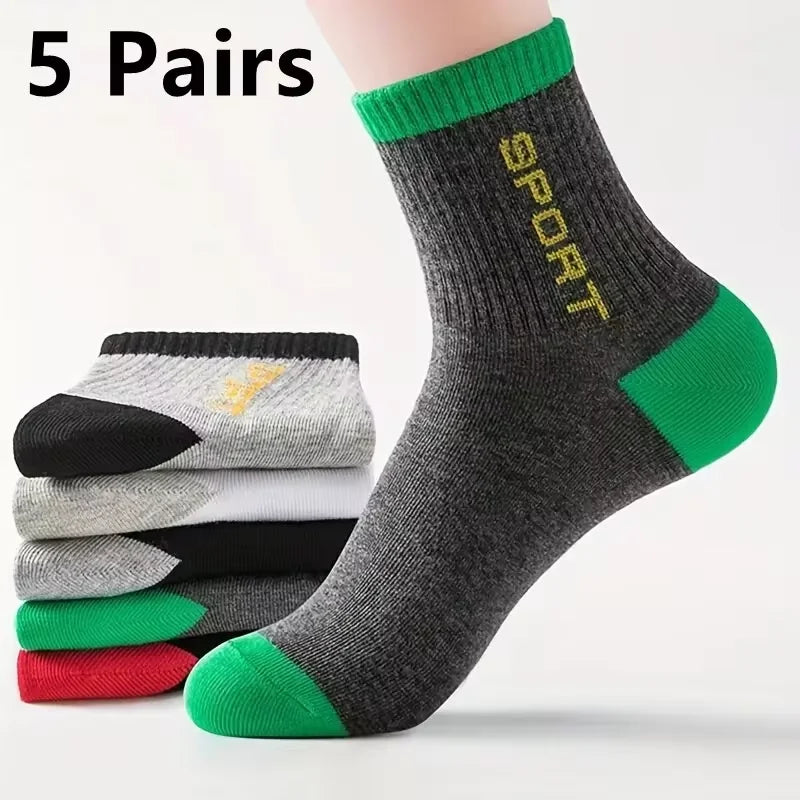10pairs Atmungsaktive Baumwolle Sport Strümpfe Männer Bambus Faser Herbst und Winter Männer Socken Schweiß Absorption Deodorant Business Sox