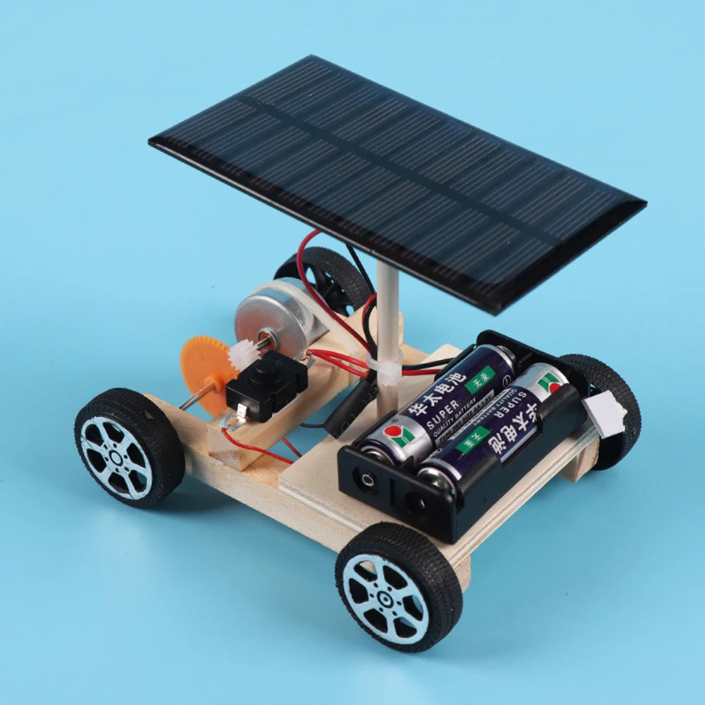 Montieren Sie Solarautos, kreative Erfindungen, Motorfähigkeit von Kindern, aktives Denken, DIY-Elektronik-Kit, Technologie, Spielzeug für Kinder