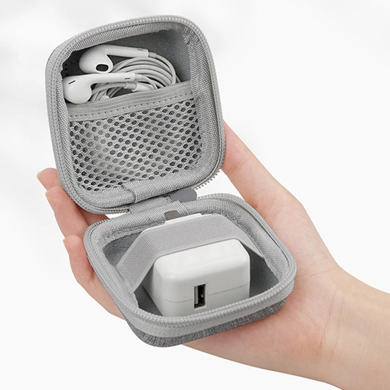 Tragbare Kopfhörer Lagerung Tasche Daten Kabel Organizer Tasche Multifunktionale Digitale Gadgets Fall Für Ladegerät U Disk Schutzhülle