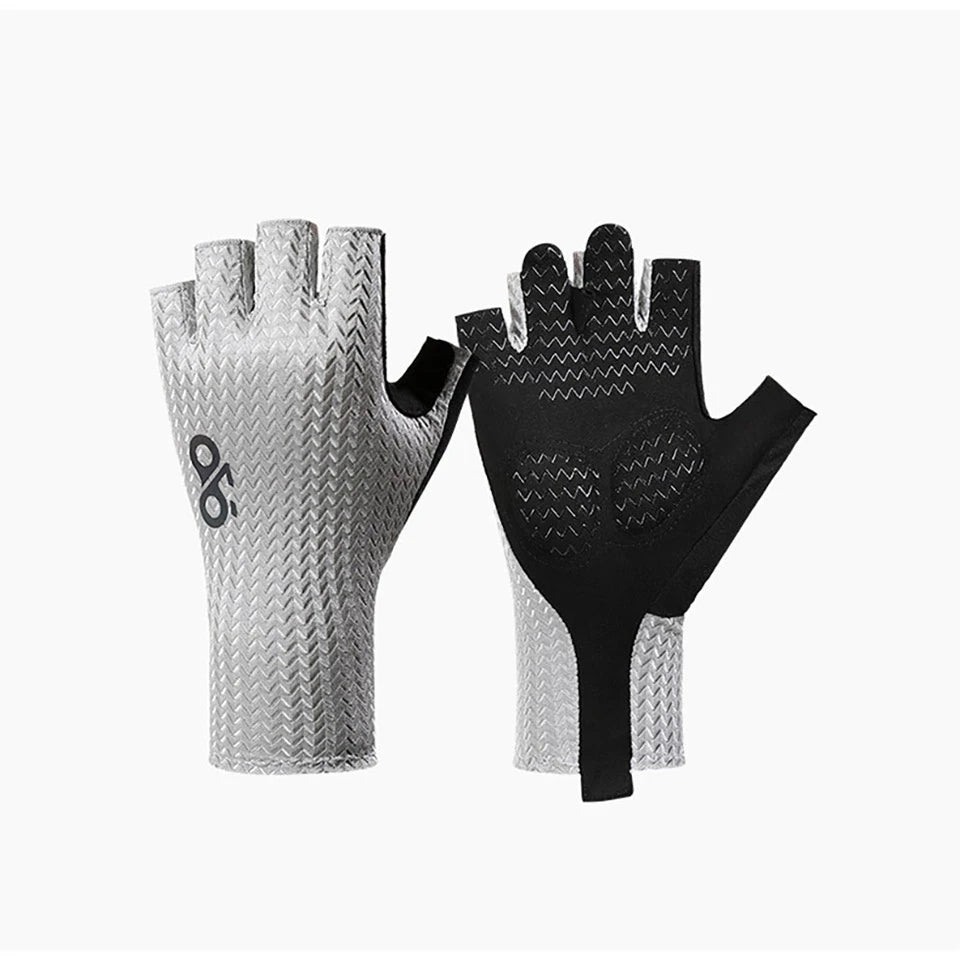 Sommerliche Atmungsaktive Halbfinger-Fahrradhandschuhe Ultraleichte Rennrad-Handschuhe mit Rutschfester Silikonpolsterung Kühlende Sportausrüstung