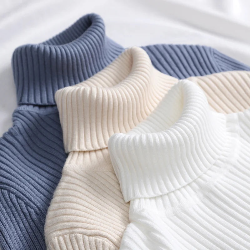 Heliar Damen-Herbstpullover mit Rollkragen, gestrickte, weiche Pullover, Kaschmirpullover, einfache, weiche Pullover für Damen, 2026, Herbst und Winter
