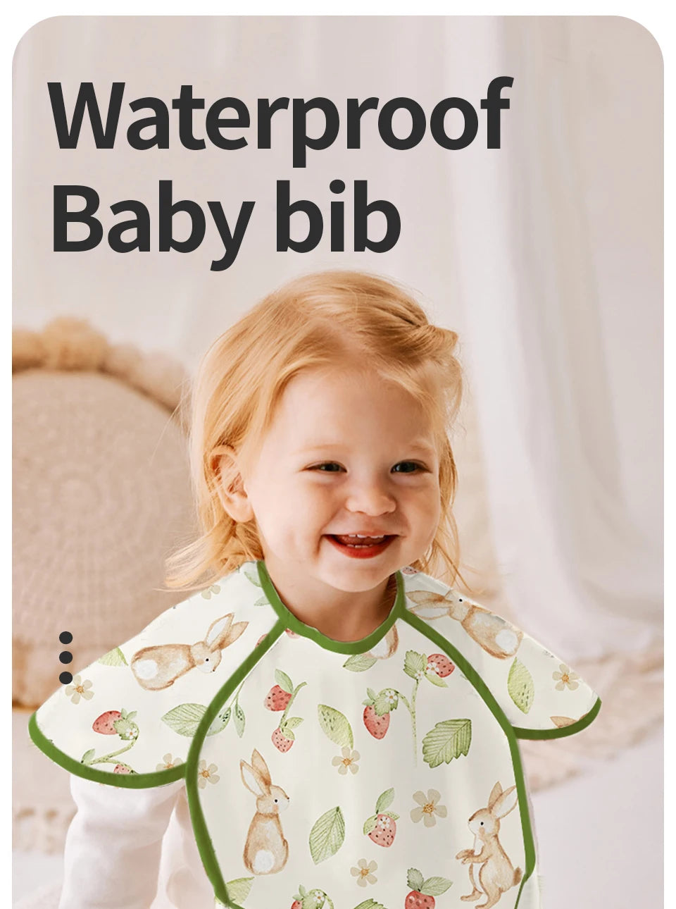 Kangobaby # Mein weiches Leben #   Neue wasserdichte Baby ärmellose Lätzchen Mode Ganzkörperabdeckung