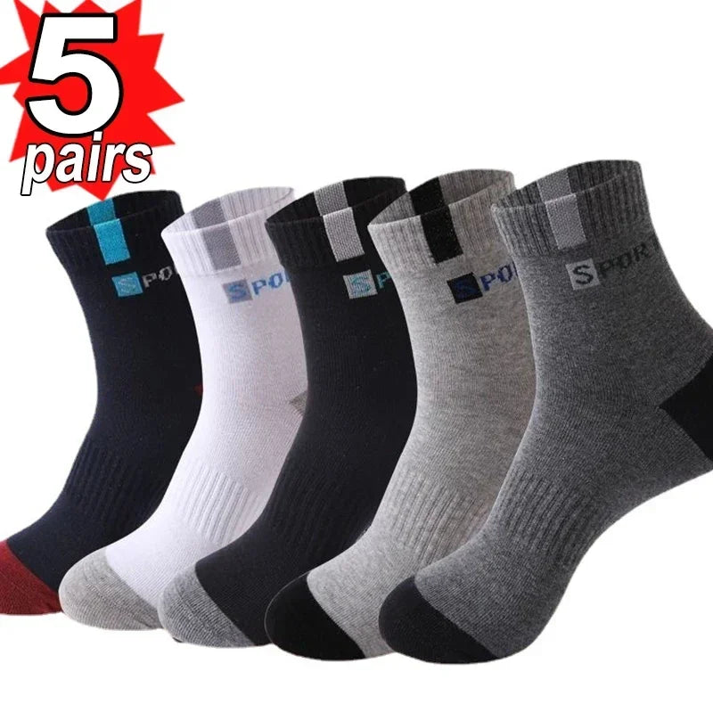 10pairs Atmungsaktive Baumwolle Sport Strümpfe Männer Bambus Faser Herbst und Winter Männer Socken Schweiß Absorption Deodorant Business Sox