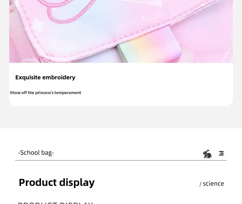 Pink Princess School Backpack