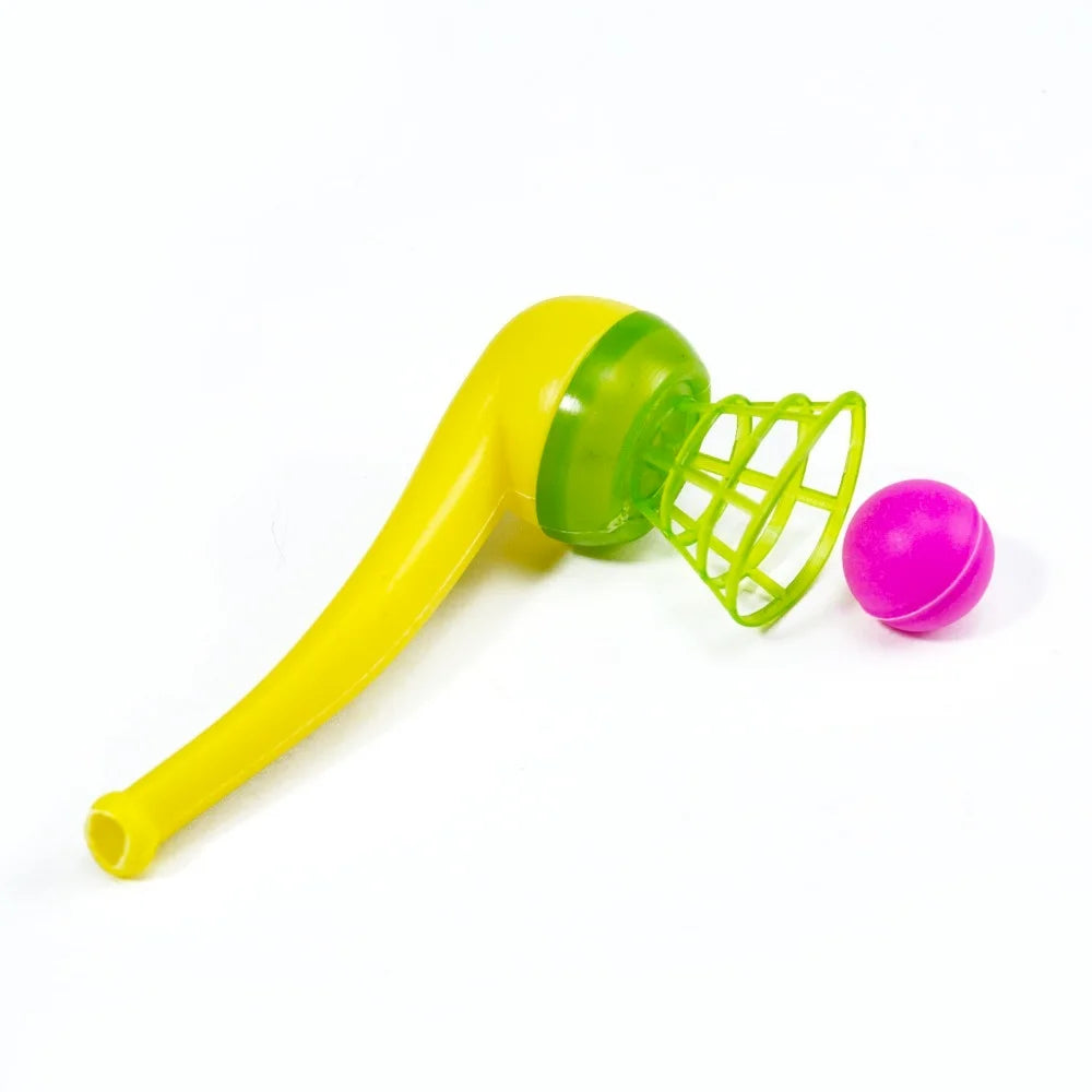 3-teiliges Plastikrohr-Blasball-Spielzeug für Outdoor-Spiele, Gleichgewichtstraining und Lernspiele als lustige Geschenke