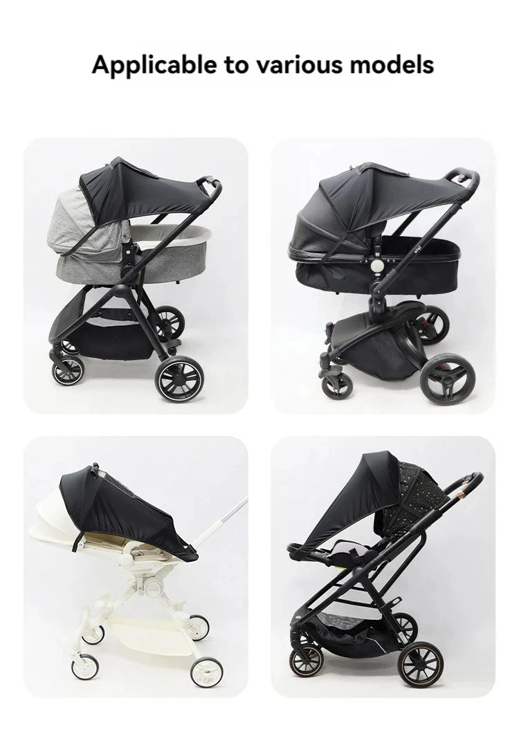 Universelles Kinderwagen-Zubehör Sonnenschutz UV-Schutz Sonnenschirm Kinderwagen-Verdeck für Kinderwagen Säuglingsautositz Sonnenblende