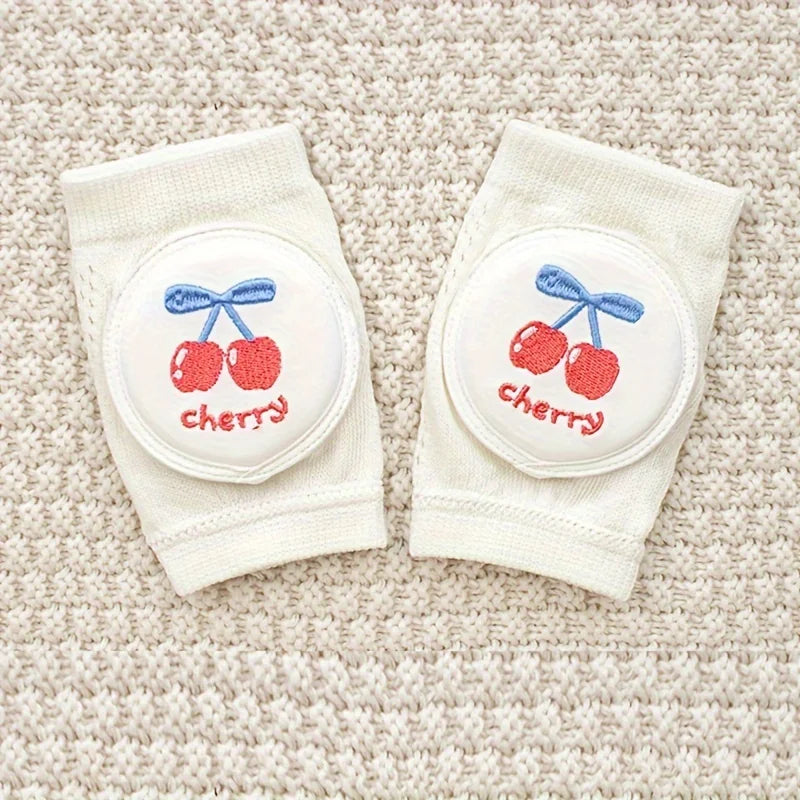 Baby-Knieschützer, leichter Sommerstil, hilft beim Krabbeln lernen, Anti-Fall, gesticktes Mesh-Design, Krabbelschutzausrüstung, elastische Schwamm-Ellbogenschützer.