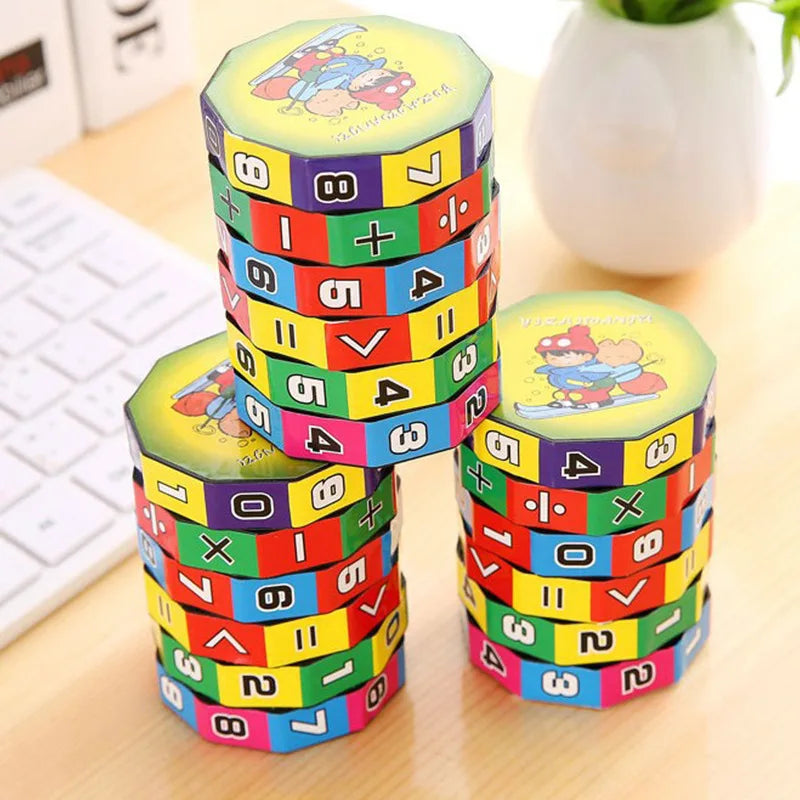 Montessori Magischer Zylinder Mathematik Zahlen Würfel Arithmetik Spielzeug Kinder Mathematik Zählen Spiel Puzzle für Kinder Bildung Lernen