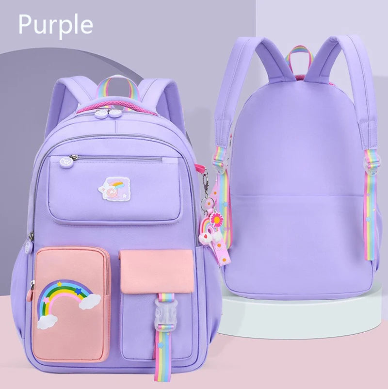 Girls Macaron School Backpack