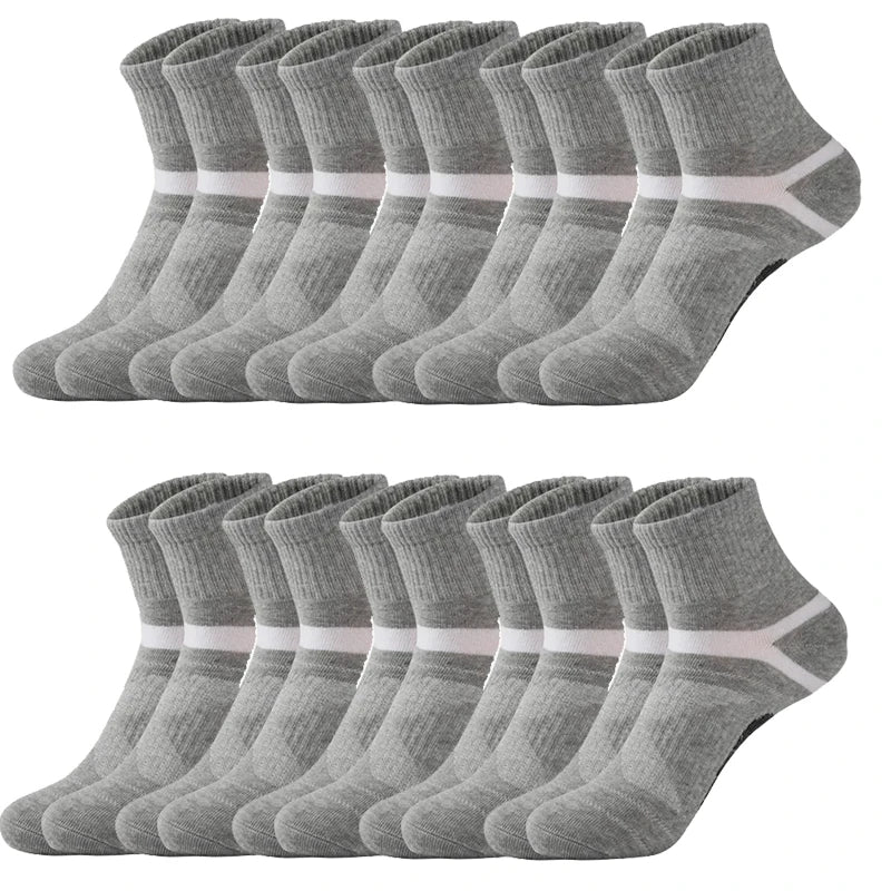 3/5/10/20 Paar Lot Herrensocken Schwarze Sportsocken Casual Run Herbst Winter Hochwertige atmungsaktive Herrensocken