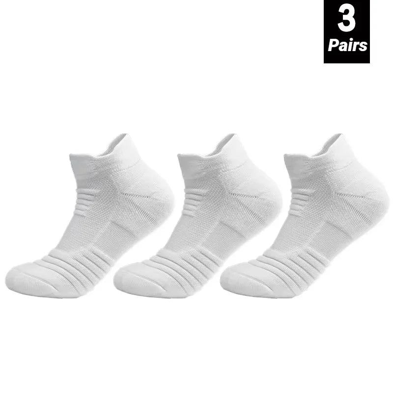 3 Paar rutschfeste Fußballsocken für Herren, kurze, lange Röhrensocken, Fußball, Basketball, Sport, atmungsaktiv, geruchshemmend, Größe 39–45, zum Laufen, Wandern