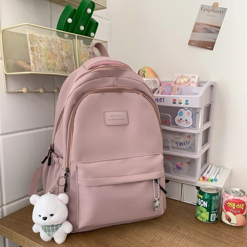 Trendy Waterproof School Backpack