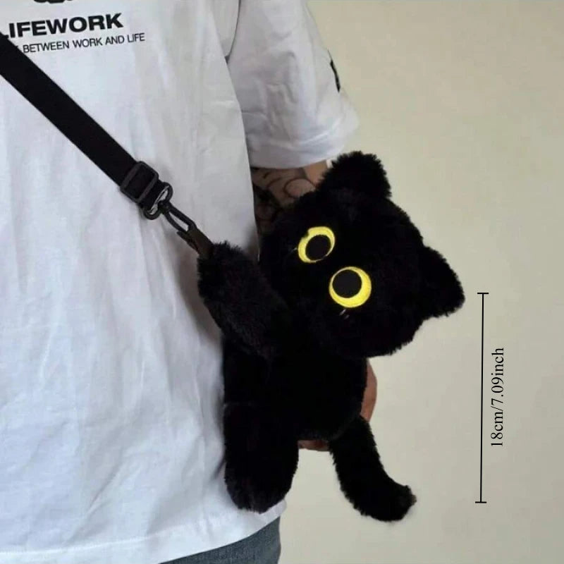 Plush Cat Shoulder Backpack