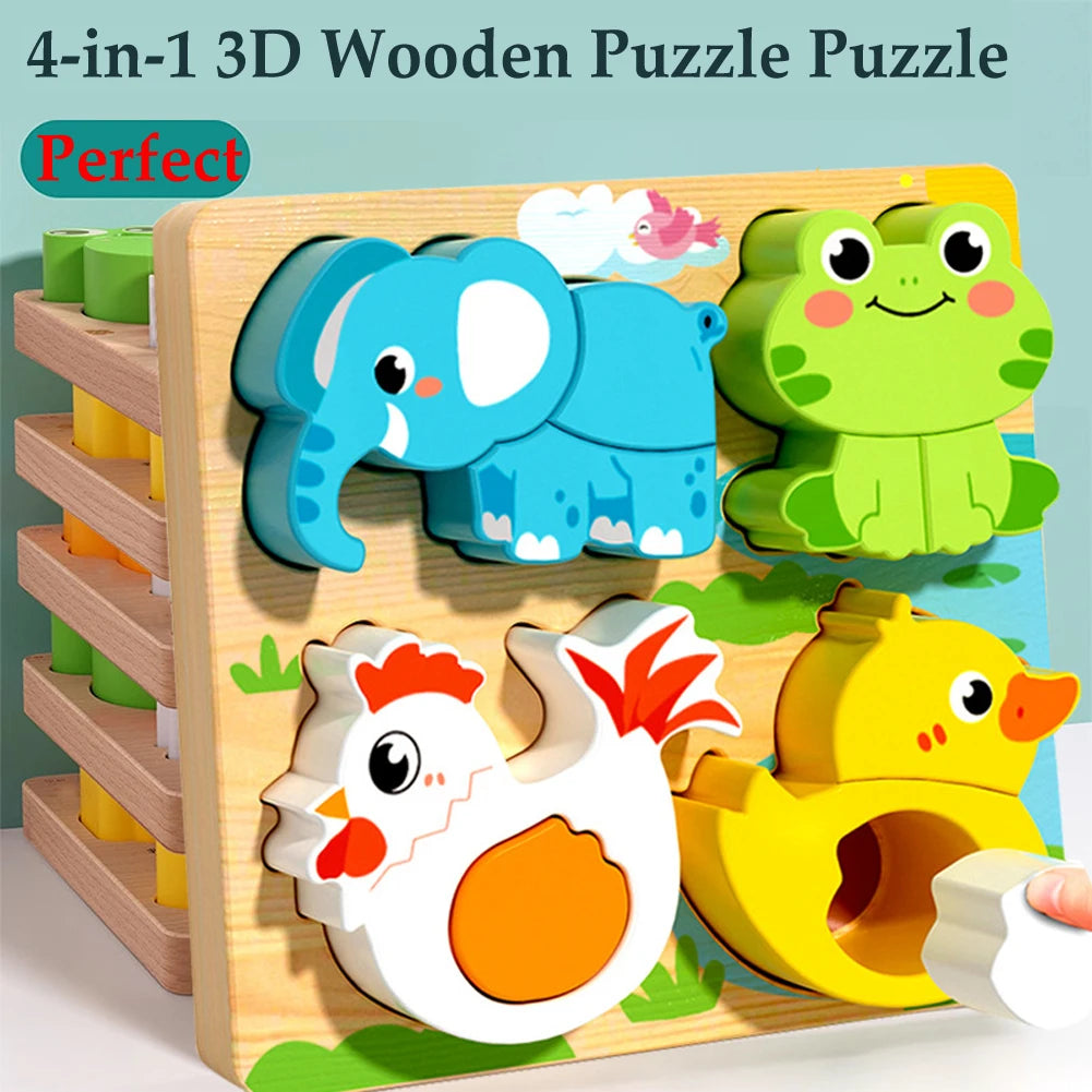 Wooden Animal Puzzle Toy