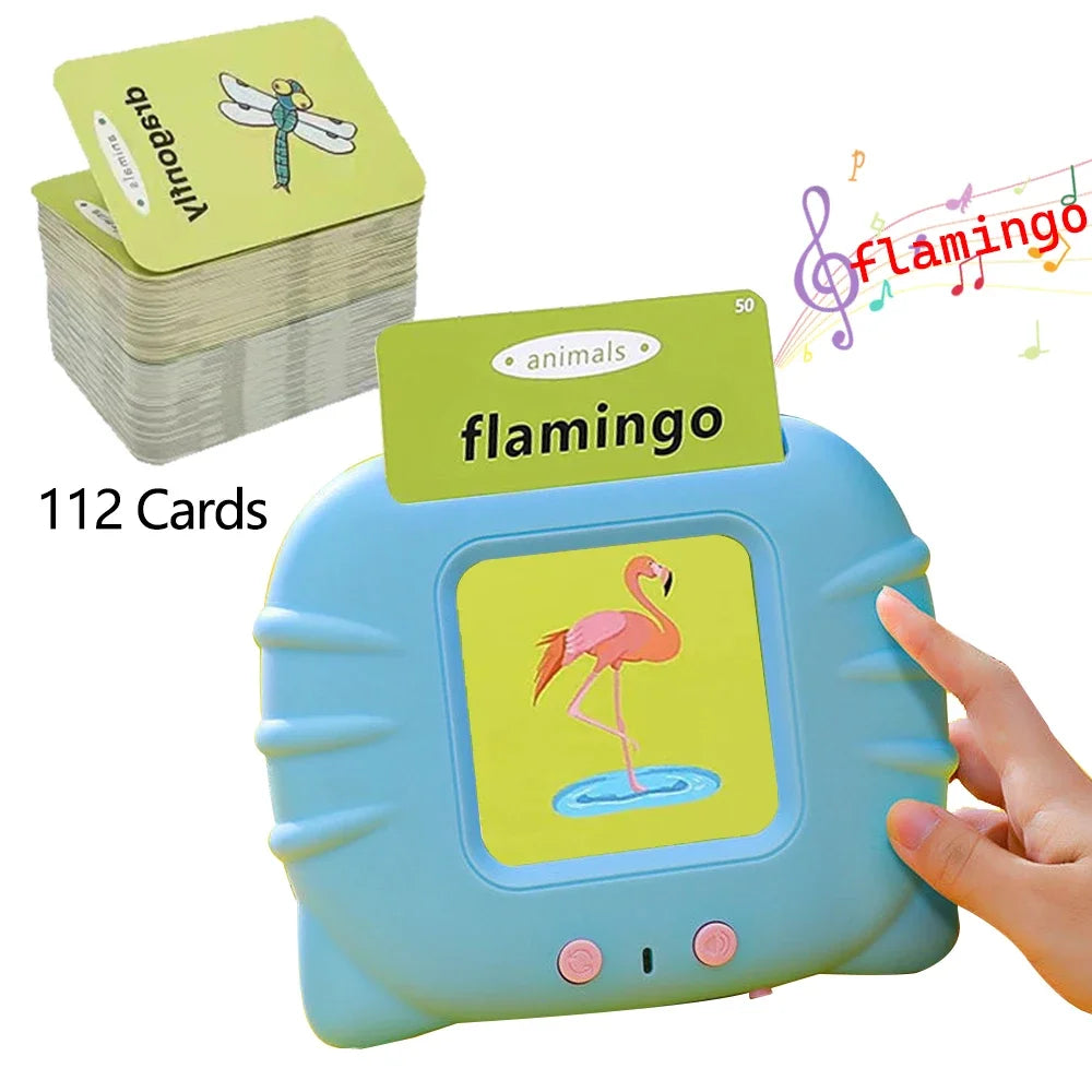 Lernkarte für die frühe Bildung, Lernspielzeug, sprechende Lernkarten für Kinder im Vorschulalter, Englisch, elektronisches Hörbuch, Maschine, Geschenk