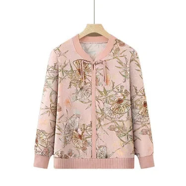 Neuer chinesischer Stil: Elegante Damen-Strickoberteile aus Eisseide für Frühling/Sommer – Ideal für ältere Frauen und Omas