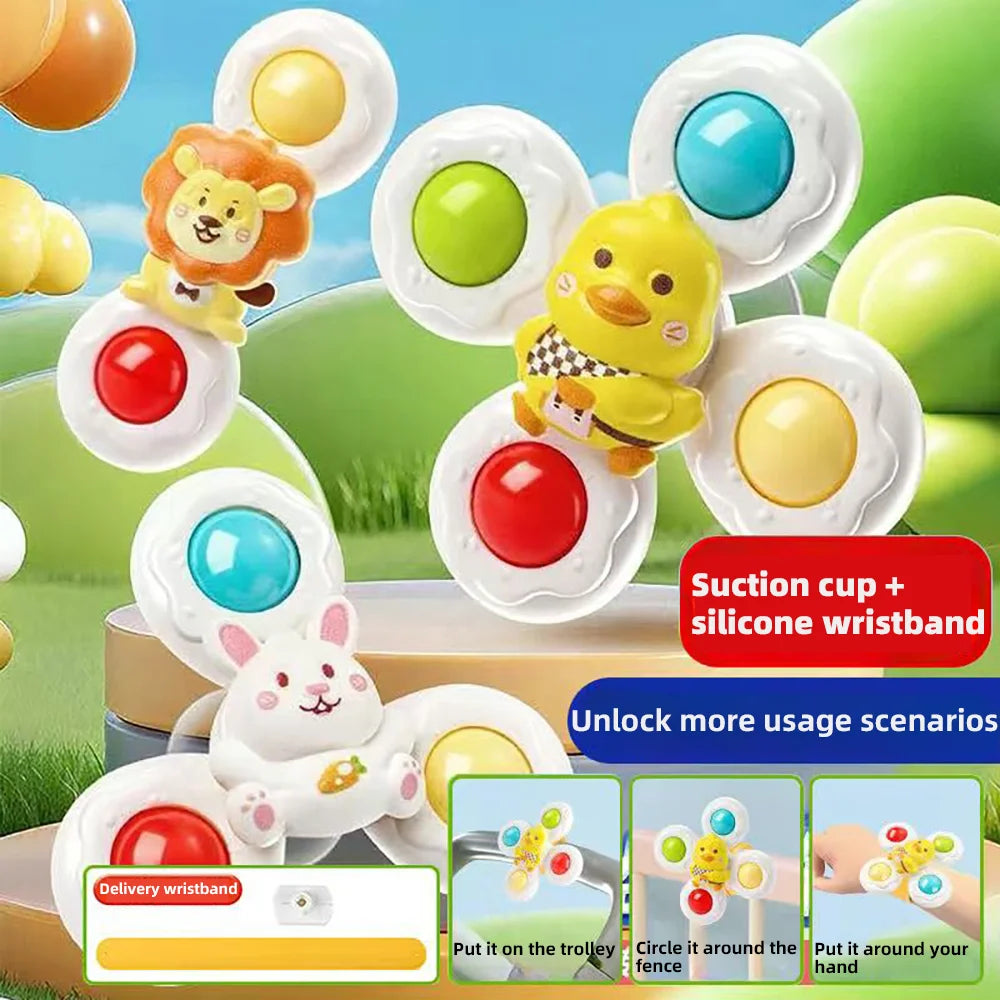 Baby Sucker Spinning Spielzeug Kinder Bad Montessori Bildung Rotierenden 3 Jahre Badezimmer Spielzeug für Kleinkind Kleinkind Spielzeug für Baby