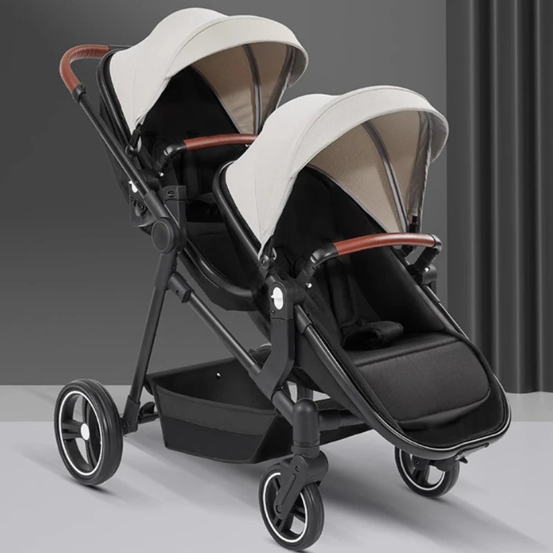 Ein faltbarer, multifunktionaler Kinderwagen, der auf einem Flugzeug getragen werden kann. Es kann in ein leichtes Babyrad zerlegt werden.