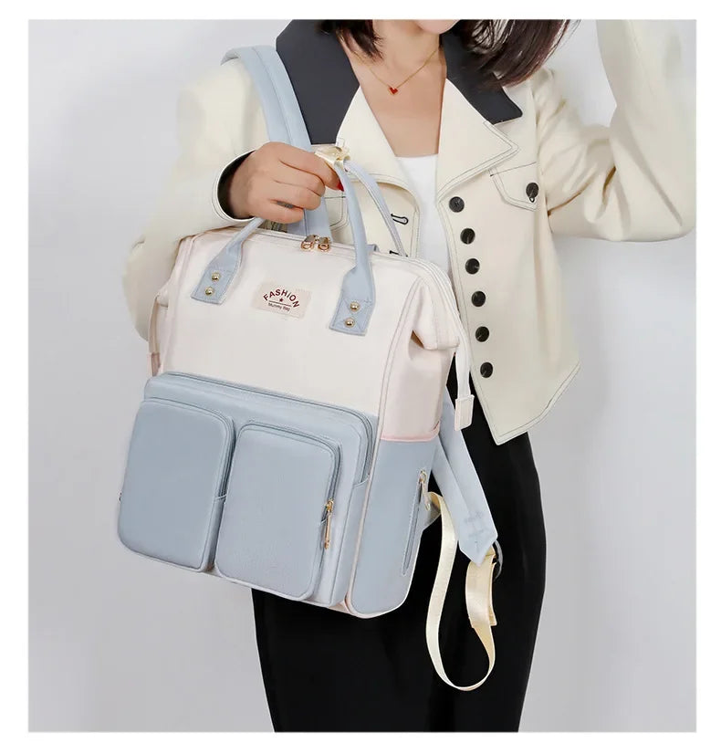 Multifunktionale Mama-Taschen mit großem Fassungsvermögen für Ausflüge, Reiserucksack, wasserdicht, tragbar, Mutter- und Babytasche, Damen-Rucksack