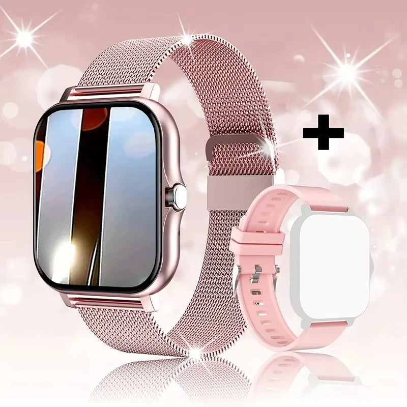 LAXASFIT 2025, neue Smartwatch für Männer und Frauen, Geschenk, voller Touchscreen, Sport-Fitness-Uhr, Bluetooth-Anruf, digitale Smartwatch