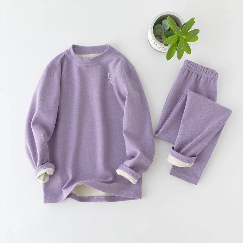 3-14 Jahre Kinder Kleidung Sets Herbst Winter Thermo-unterwäsche Anzug Mädchen Jungen Pyjama Sets Teenager Kleidung Keine Spur warme Nachtwäsche