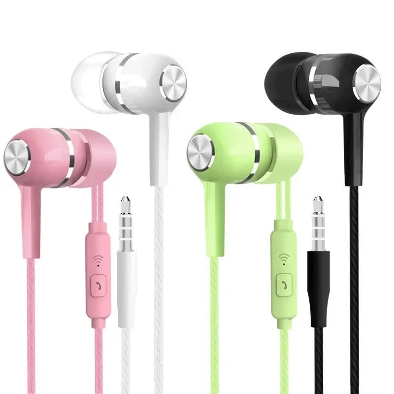 3,5mm Wired Kopfhörer In Ear Headset HIFI Schwere Bass Ohrhörer Monitor Sport Headset Stereo Musik Gaming Kopfhörer mit Mikrofon