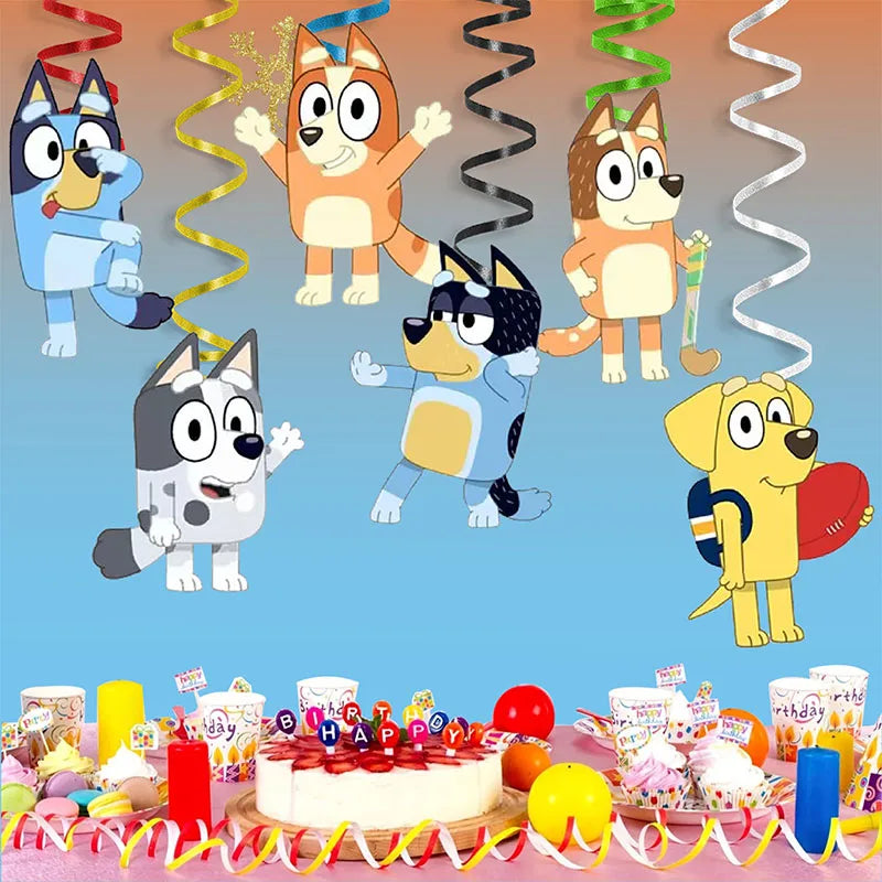 Bluey & Bingo Spiral Party Decorations