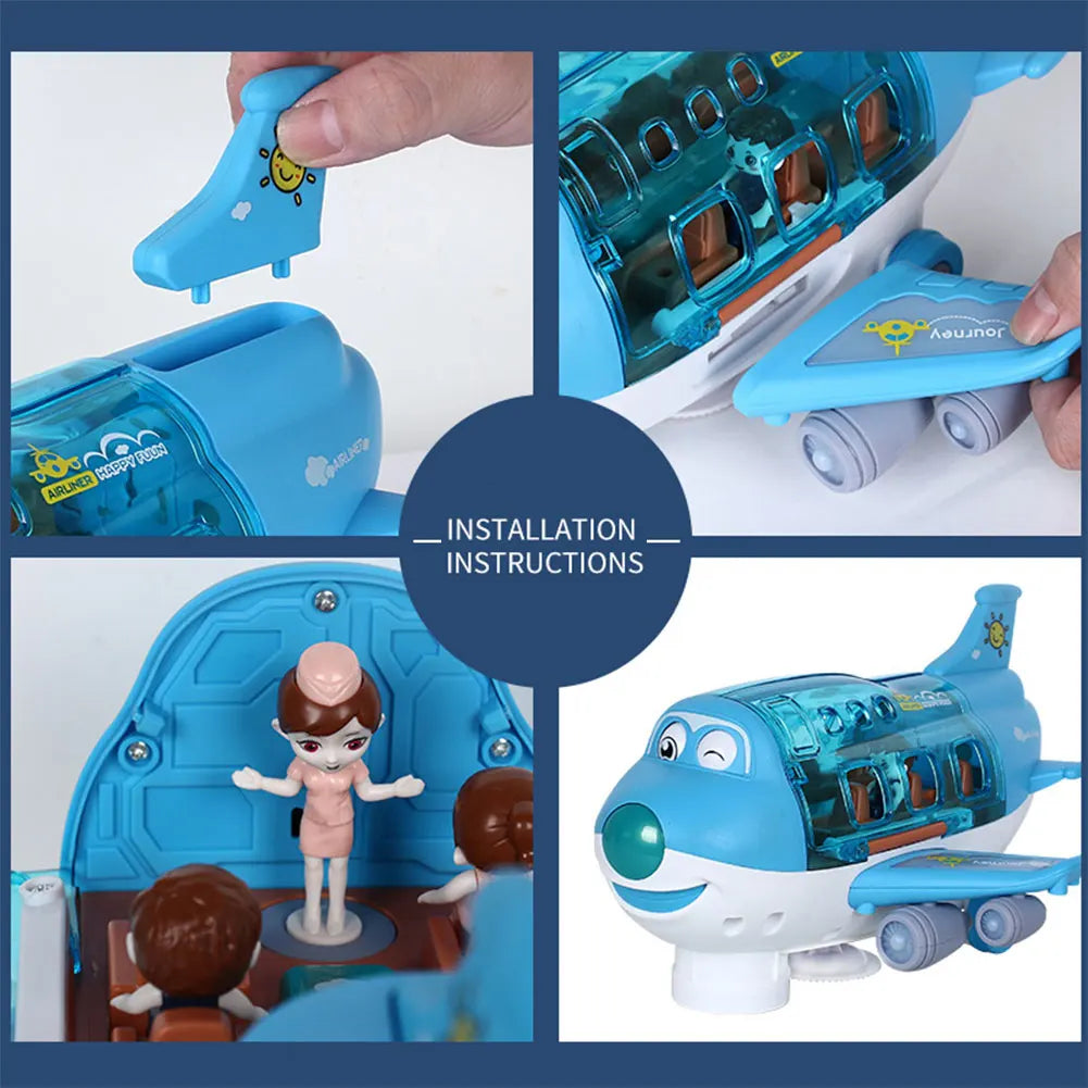 Kinder Spielzeug Elektrische Flugzeug Flugzeug Spielzeug Auto Flugzeug Modell Musik Simulation Junge Kinder Verkehrs Spielzeug Weihnachten Geschenke für Mädchen