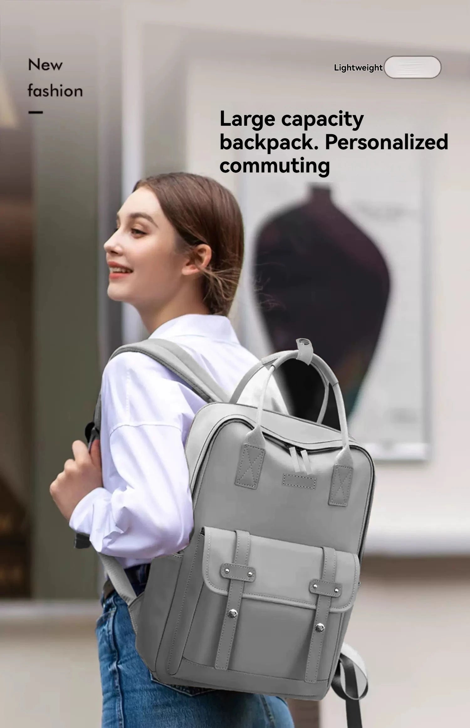 Mama-Tasche in tragbaren High-End-Mutter- und Babytasche, Mama-Tasche, Damen-Rucksack, leichter Reiserucksack