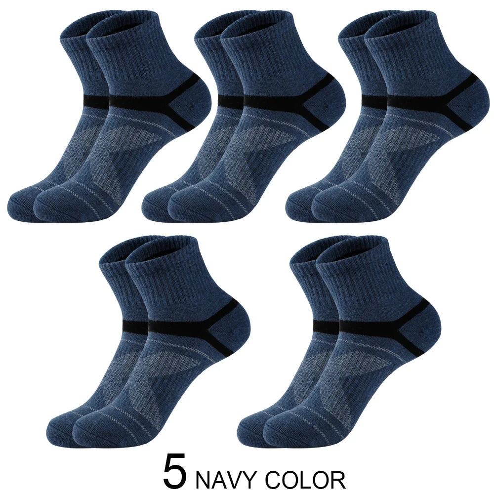 3/5/10/20 Paar Lot Herrensocken Schwarze Sportsocken Casual Run Herbst Winter Hochwertige atmungsaktive Herrensocken