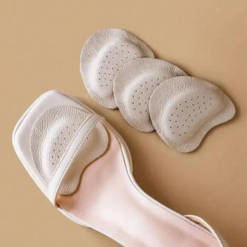 4 Stück Sandalen-Antirutsch-Aufkleber, Leder-Vorfußpolster für Damen High Heels, Schmerzlindernde Einlagen, Zehenkissen, Fußpflege-Schuhpolster