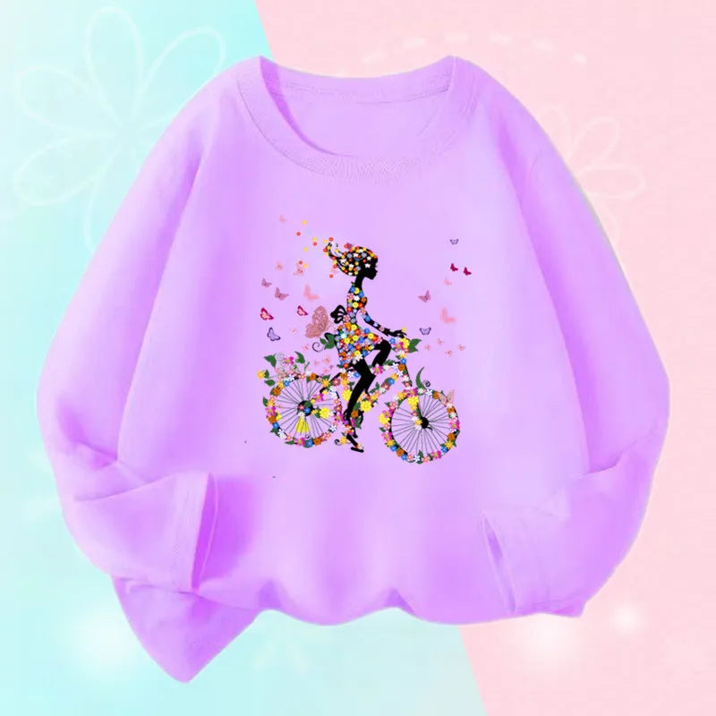 Girls Long Sleeve Graphic Tee