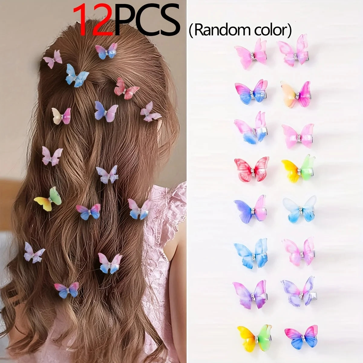 Butterfly Hair Clip Set