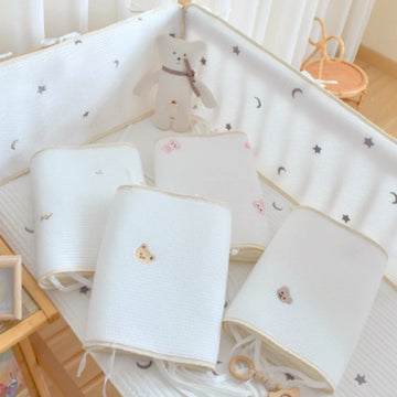 Atmungsaktiver Babybett-Stoßschutz, Babyzimmer-Dekoration, Schutz für Babyköpfe, Kollisionspräventionsausrüstung, Babybettwäsche