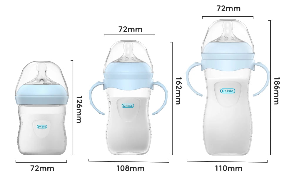 Baby PP Bottle 150/240/330ML Newborn Baby Bottle with Handle Milk Bottle Newborn Baby Bottles Feeding Accessories BPA-Free