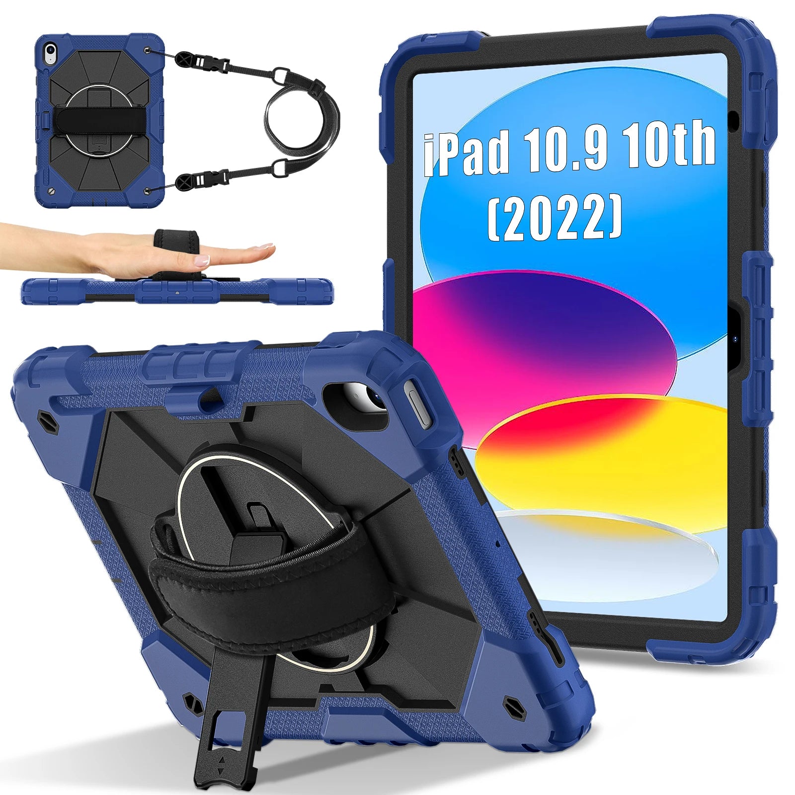 Rüstung Fall Für iPad A16 11th 2025 10th 10,9 2022 Mini 7/6 Kinder Stehen Stoßfest Tablet Abdeckung Für iPad Air 11 10,9 Pro 11 Air 13