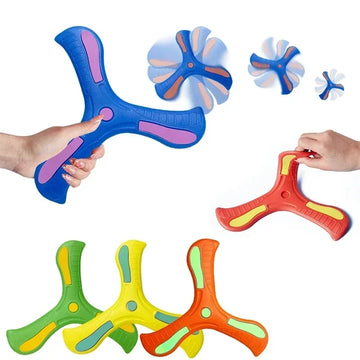1/2/3 Stück Bumerang Weicher Dreiblättriger Kreuz-Bumerang für Erwachsene Interaktives Outdoor-Spielzeug Puzzle Entspannungsgeschenk