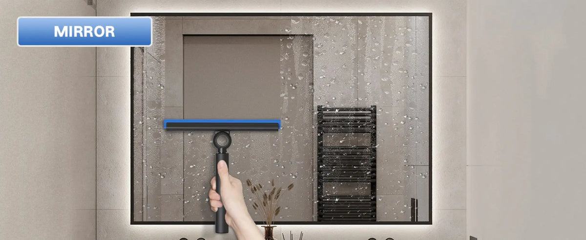 EHOMGUI Shower Squeegee for Glass Doors, Wiper Scraper, Cleaner with Telescopic Handle, Bathroom Mirror, Wiper Scraper, Glass Cleaning