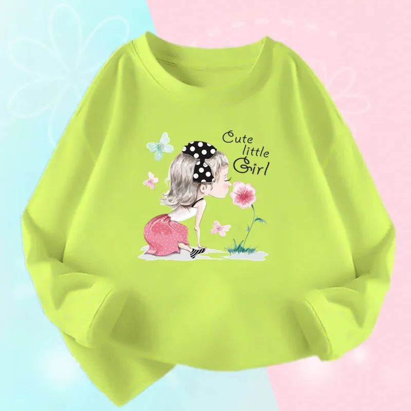 Girls Long Sleeve Graphic Tee