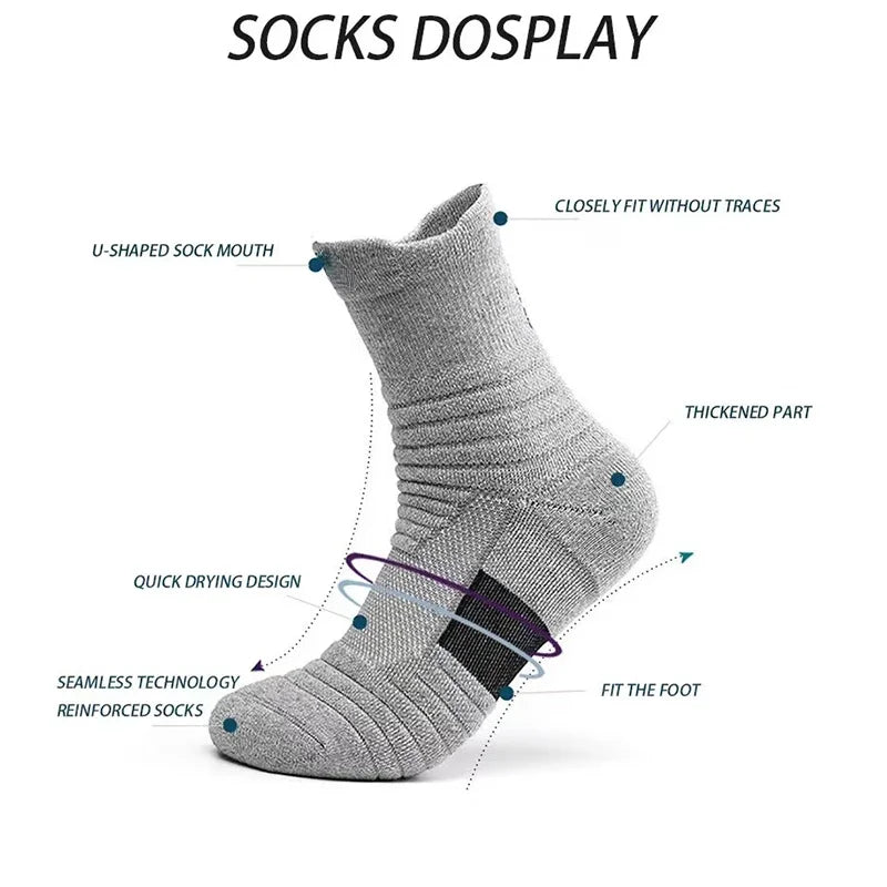 1/3 Pairs Anti-slip Fußball Socken Männer Baumwolle Socke Kurze Lange Röhre Fußball Basketball Sport Socken Atmungsaktive Deodorous socke 39-45